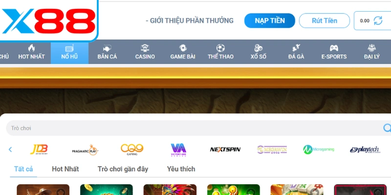 Liên kết cùng nhiều đối tác slots game hàng đầu