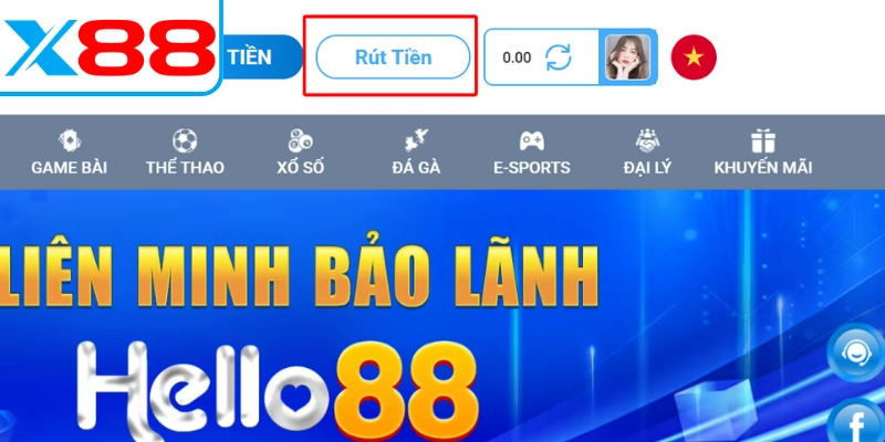 Nắm bắt các yêu cầu cần thiết trước khi rút tiền X88